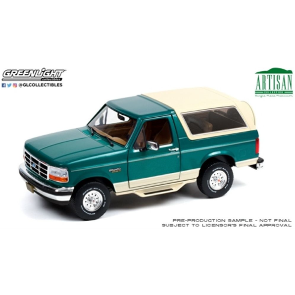 Ford Bronco Eddie Bauer Edition Emerald Green w Tan Interior 1993 John Ayrey Die Casts